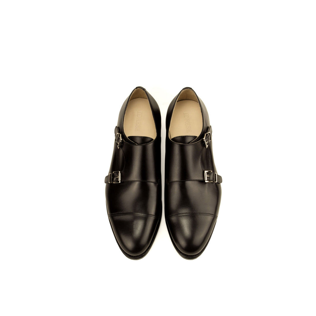 Mens Double Oxblood Monk Strap Shoes The Morgan by Idrese