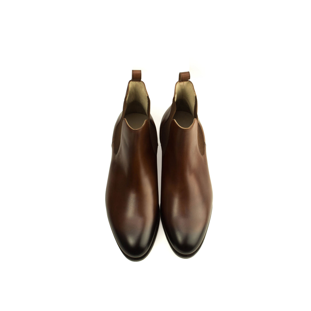 Men s Brown Leather Chelsea Boots The Escobar by Idrese